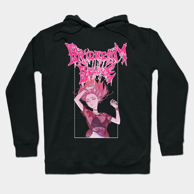 Daydream Deluxe - Erika - Death Metal Tee Hoodie by Daydream Deluxe 